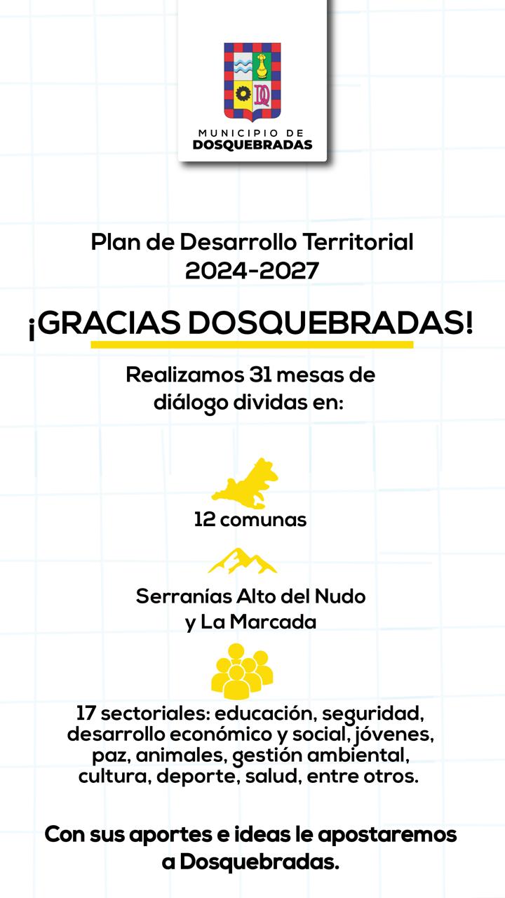 31 mesas de diálogo realizadas